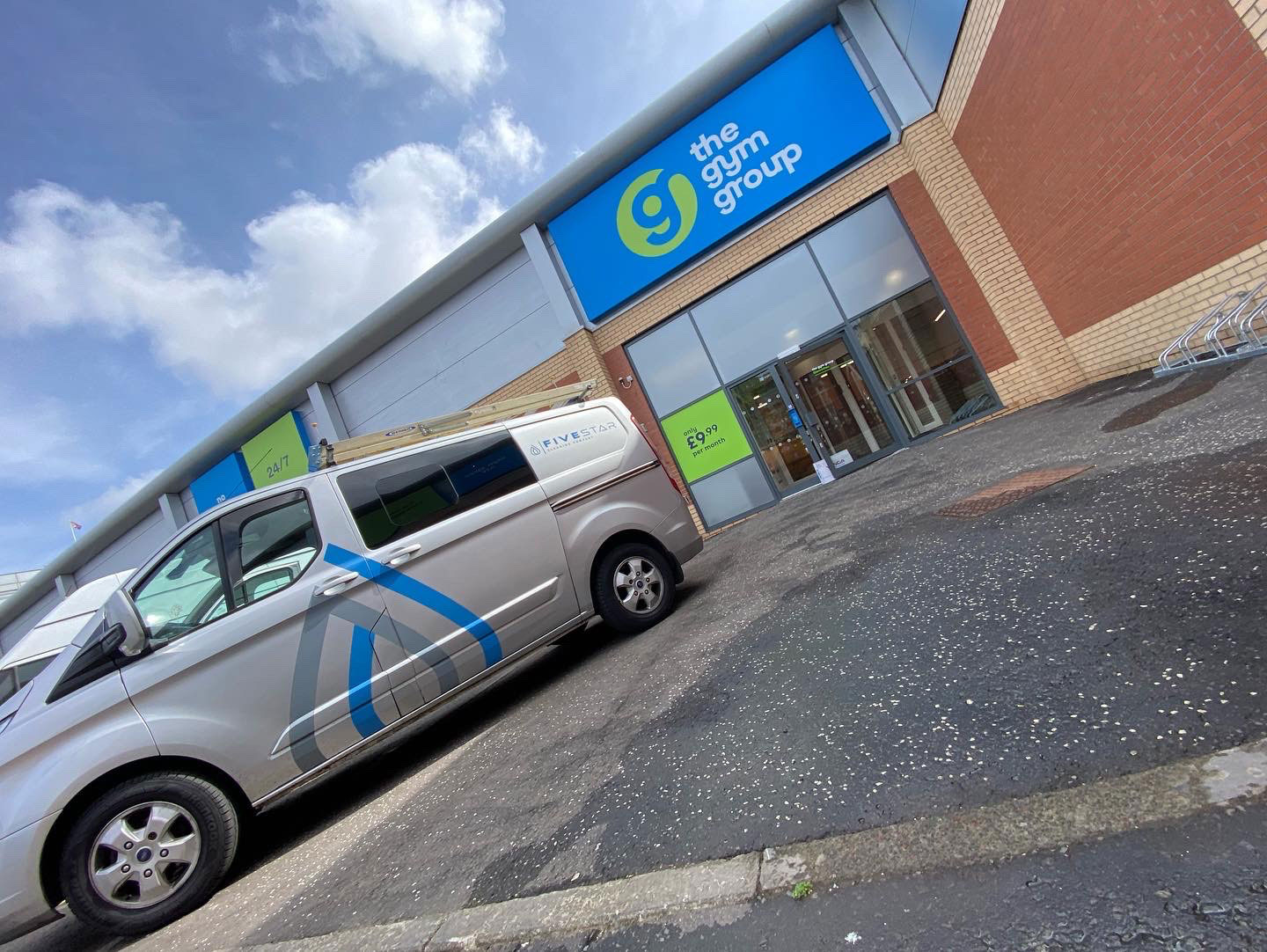 Five Star Cleaning Company outside the Gym Group